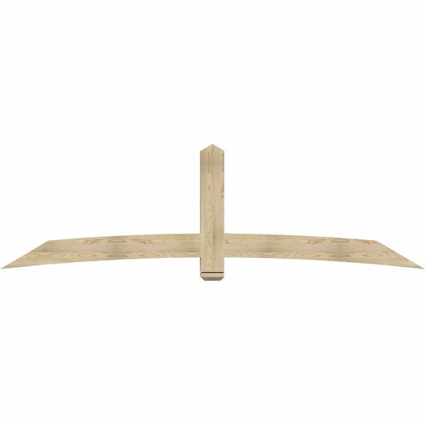 Ekena Millwork Bellingham Rough Sawn Timber Gable Bracket, Douglas Fir, 108"W x 31 1/2"H x 4"D x 6"F, 7/12 Pitch GBW108X31X0406BEL00RDF - main
